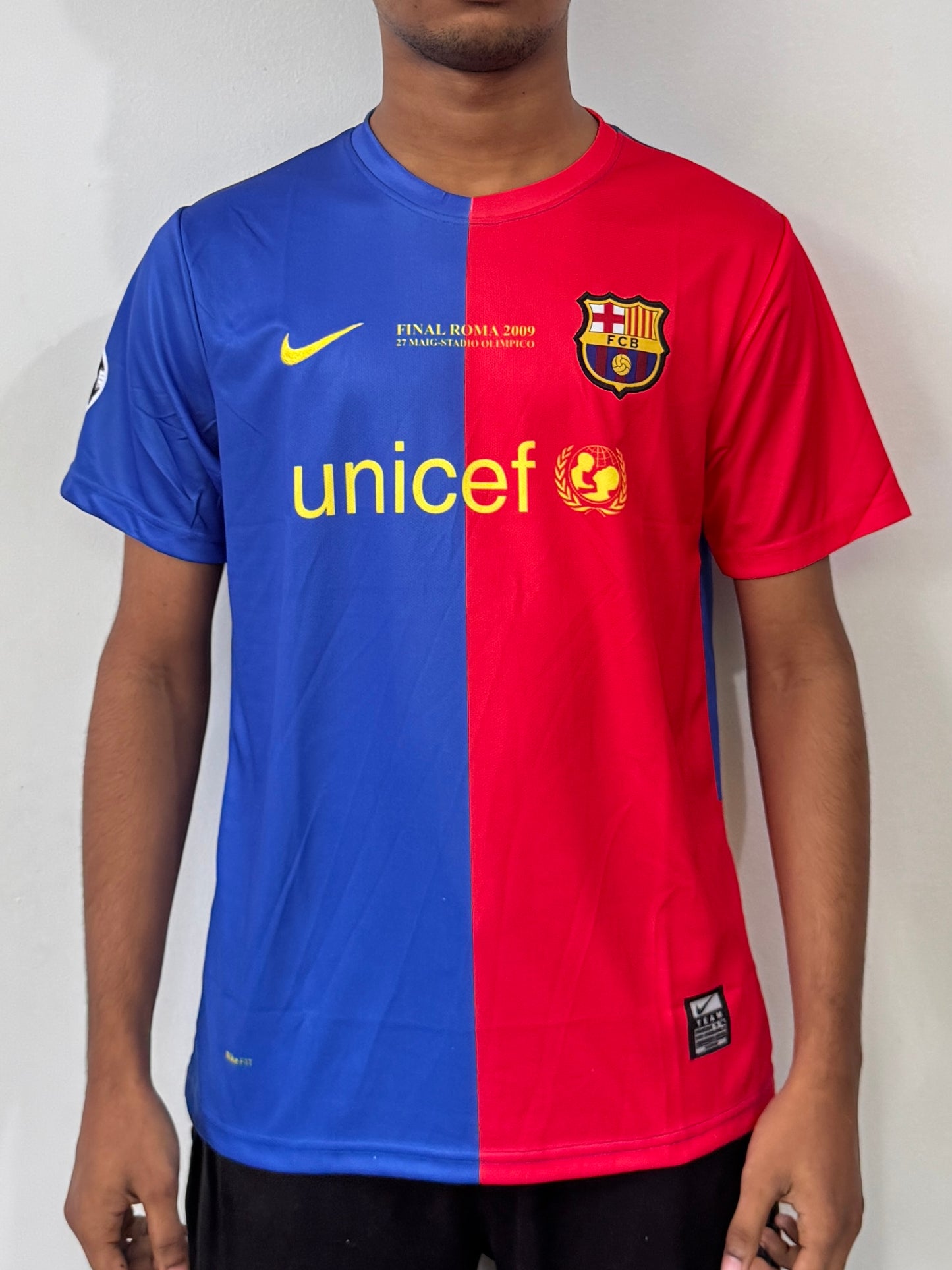 FC BARCELONA 2008/09 HOME HALF SLEEVE JERSEY-EMBROIDERY