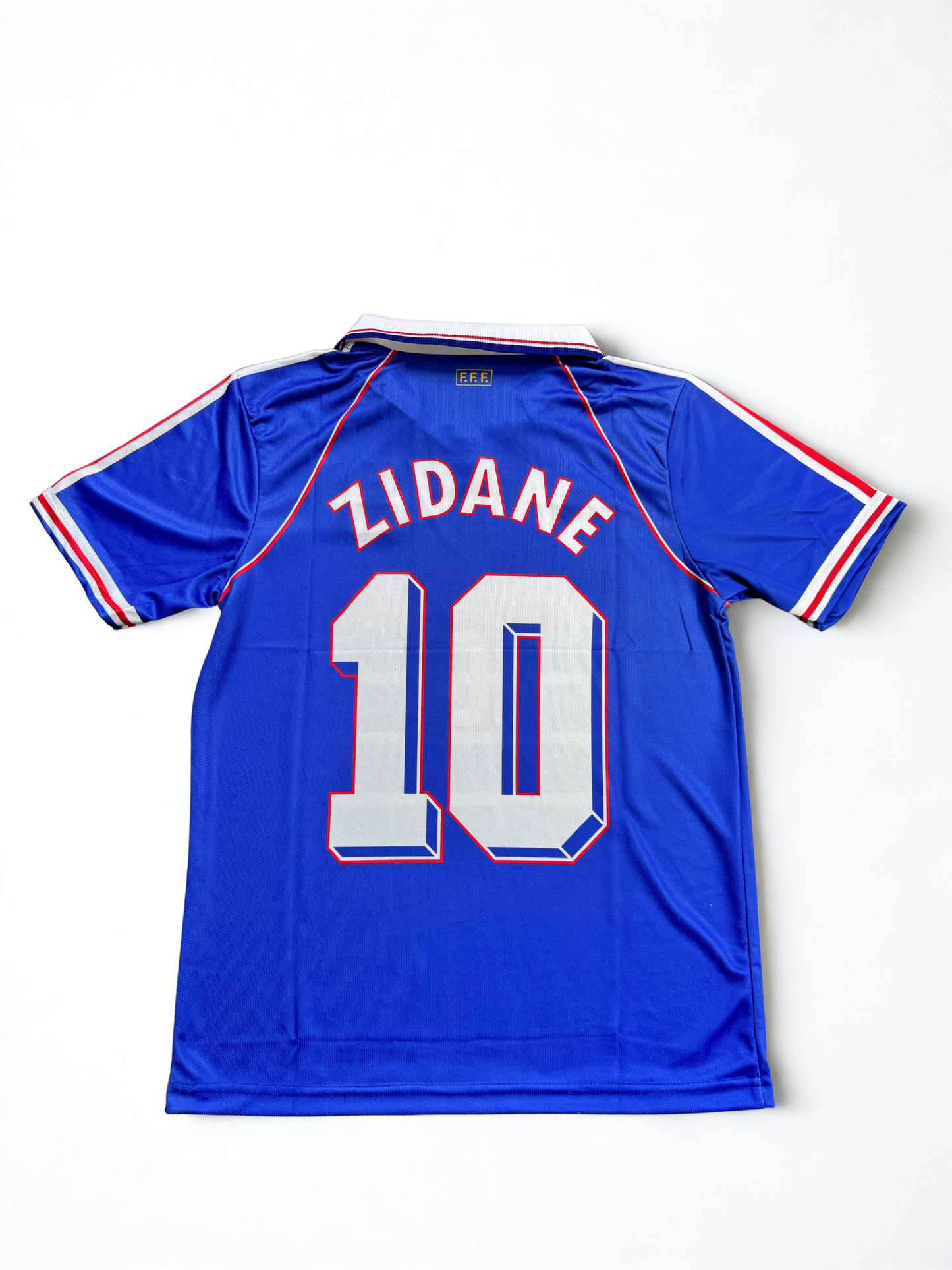 FRANCE 1998 HOME BLUE KIT ZIDANE POLO-EMBROIDERY