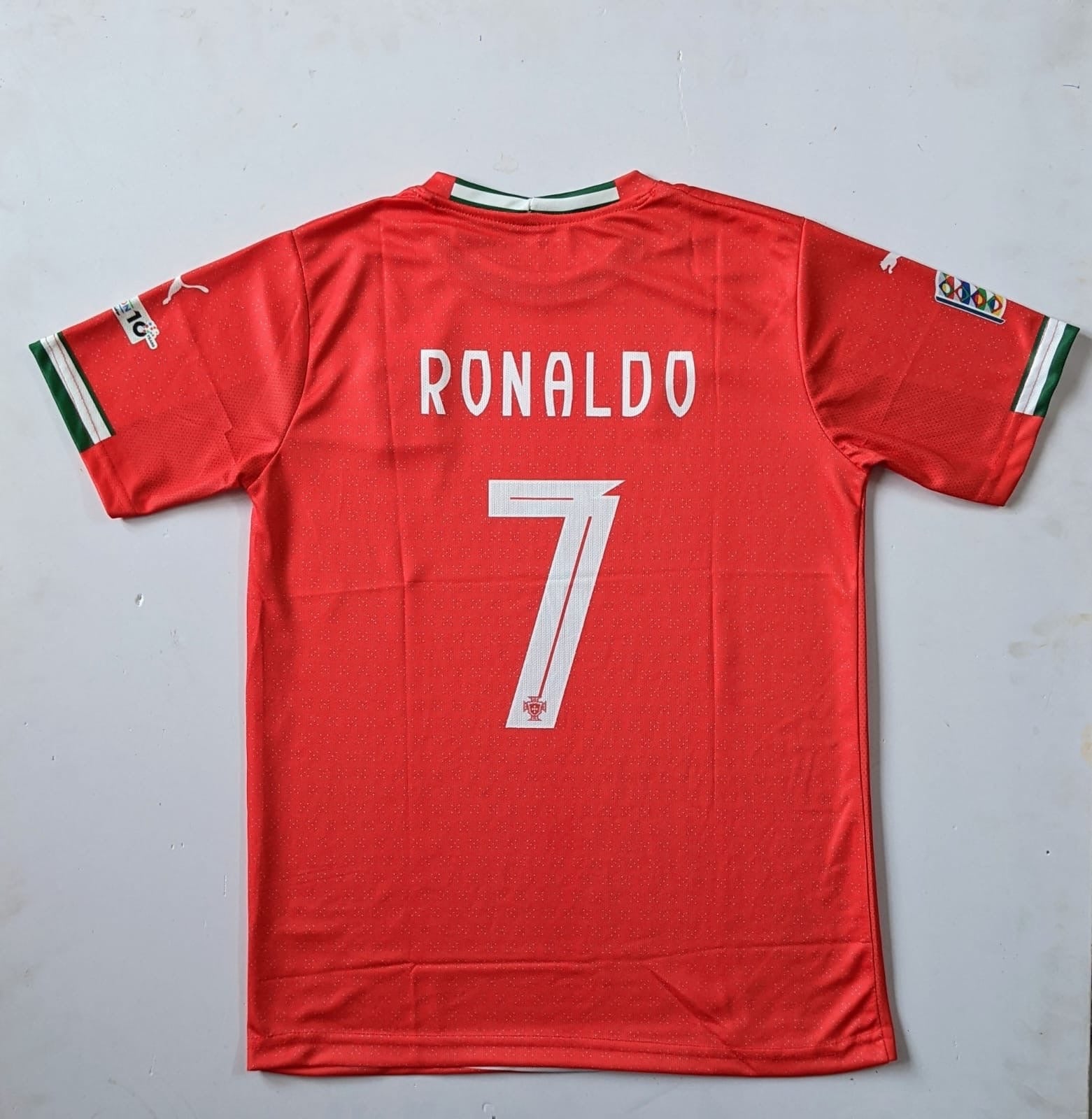 PORTUGAL FC 25/26 HOME RED HALF SLEEVE -EMBROIDERY