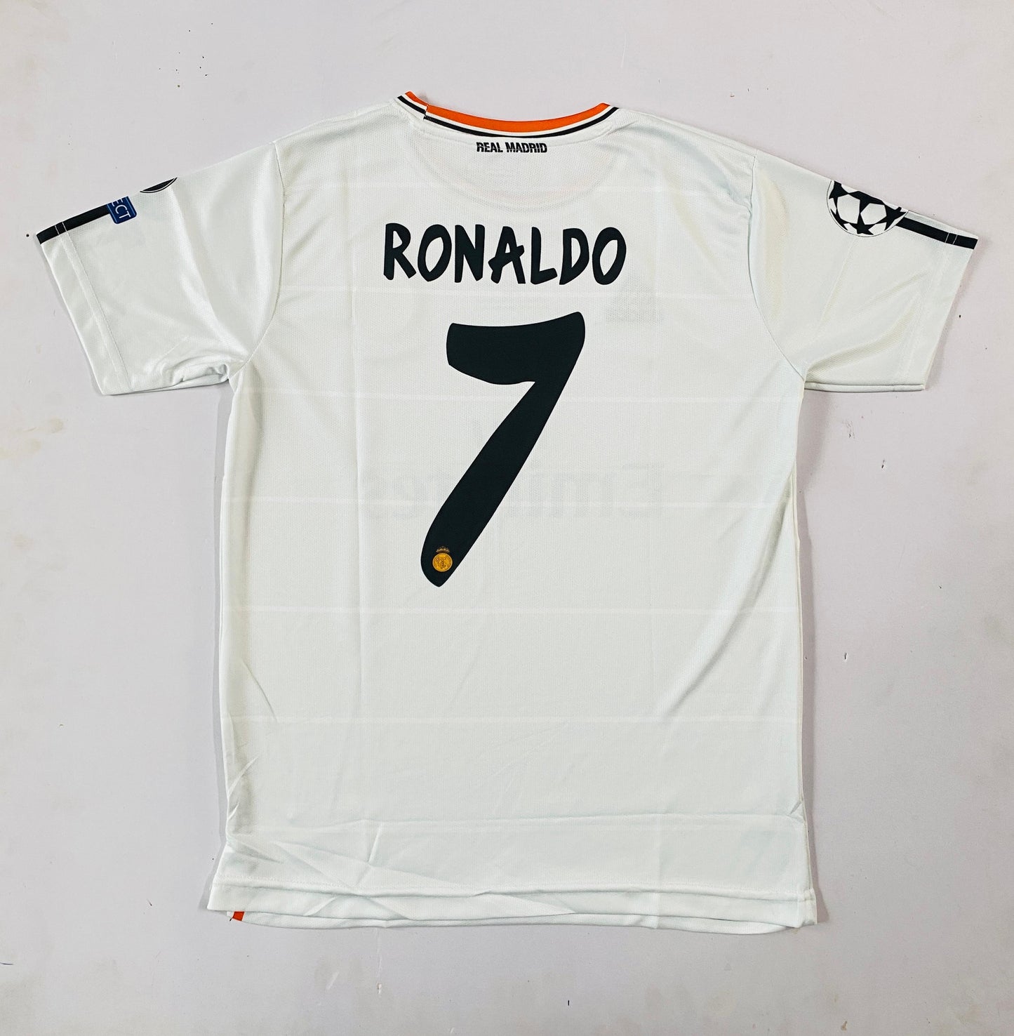 REAL MADRID 2013/14 HOME Half slevee-EMBROIDERY