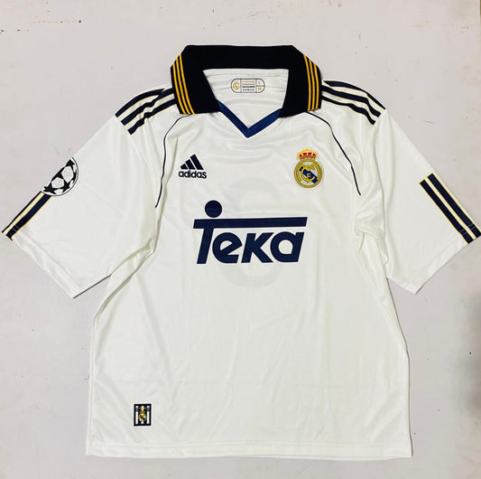 REAL MADRID 1999/00 POLO FIVE SLEVEE - EMBROIDERY