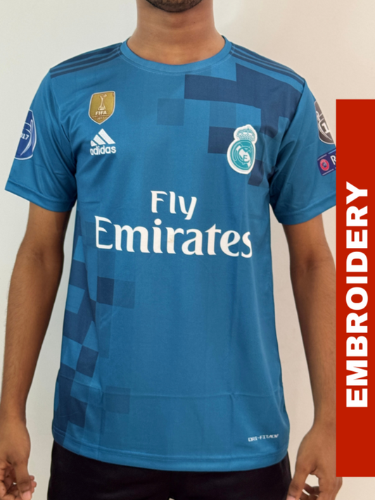 REAL MADARID 17/18 THIRD KIT EMBROIDERY-Half sleeve
