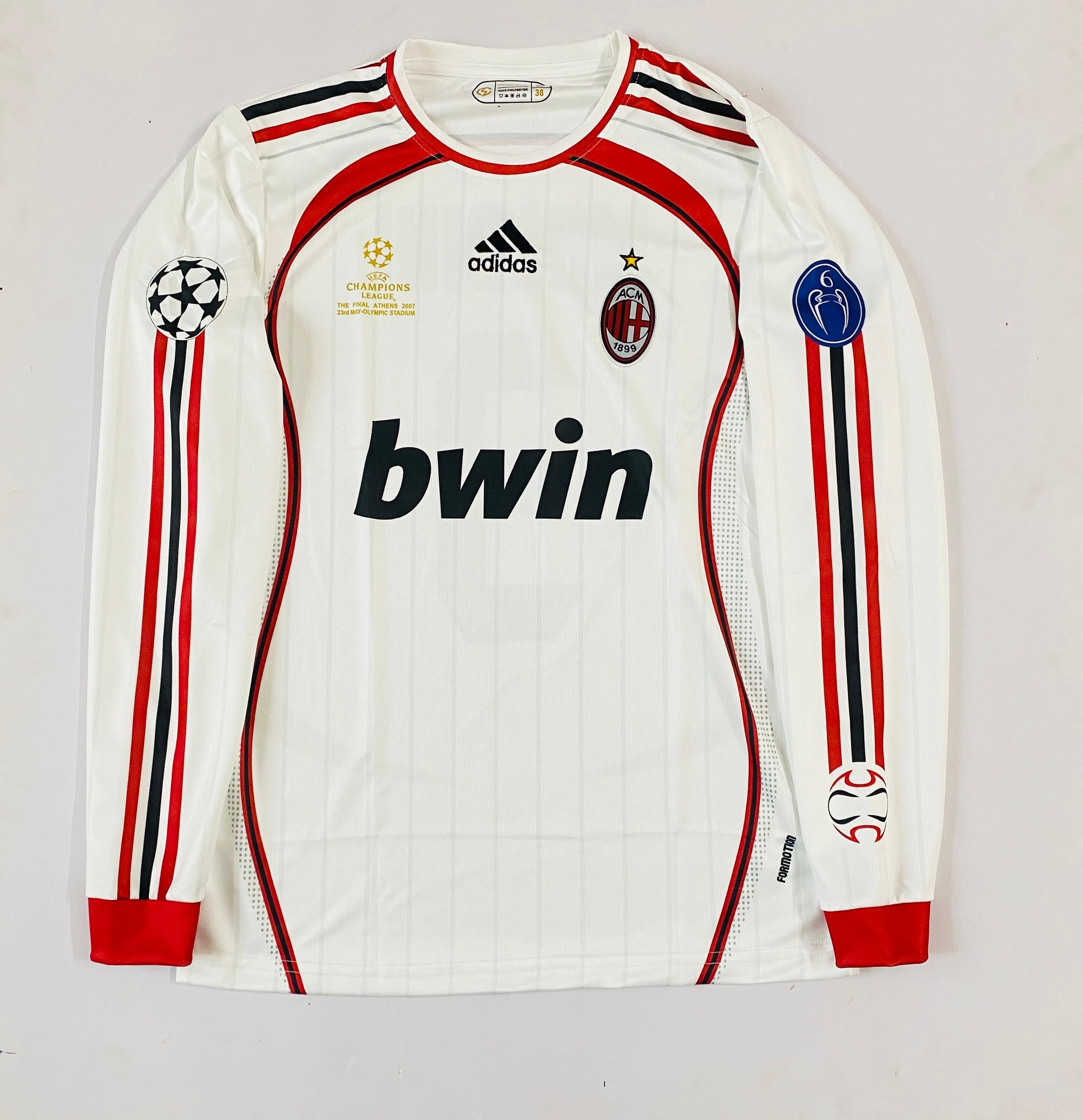 Ac milan 2006 away Full slevee - Embroidery