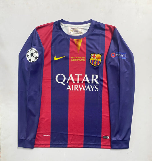 FC BARCELONA 2014/15 HOME FULL SLEVEE - EMBROIDERY