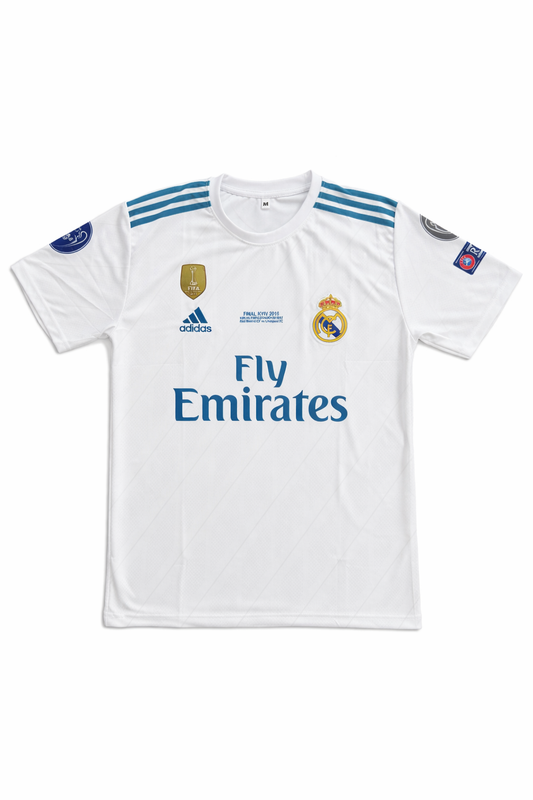 REAL MADRID 2017 HOME - HALF SLEVEE CR7- EMBROIDERY