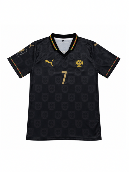 PORTUGAL 2026 AWAY PANTHER HALF SLEVEE POLO CR7-EMBROIDERY