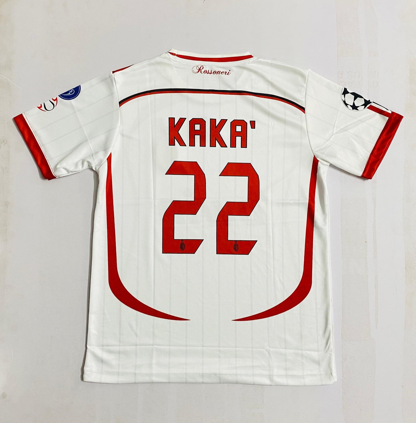 AC MILAN 2008 UEFA FINAL WHITE -EMBROIDERY