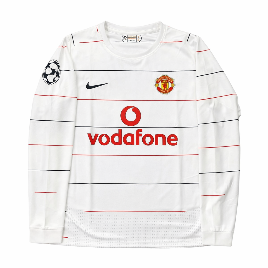 MAN UTD 2003 WHITE FULL SLEVEE EMBROIDERY CR7 – Ten sports