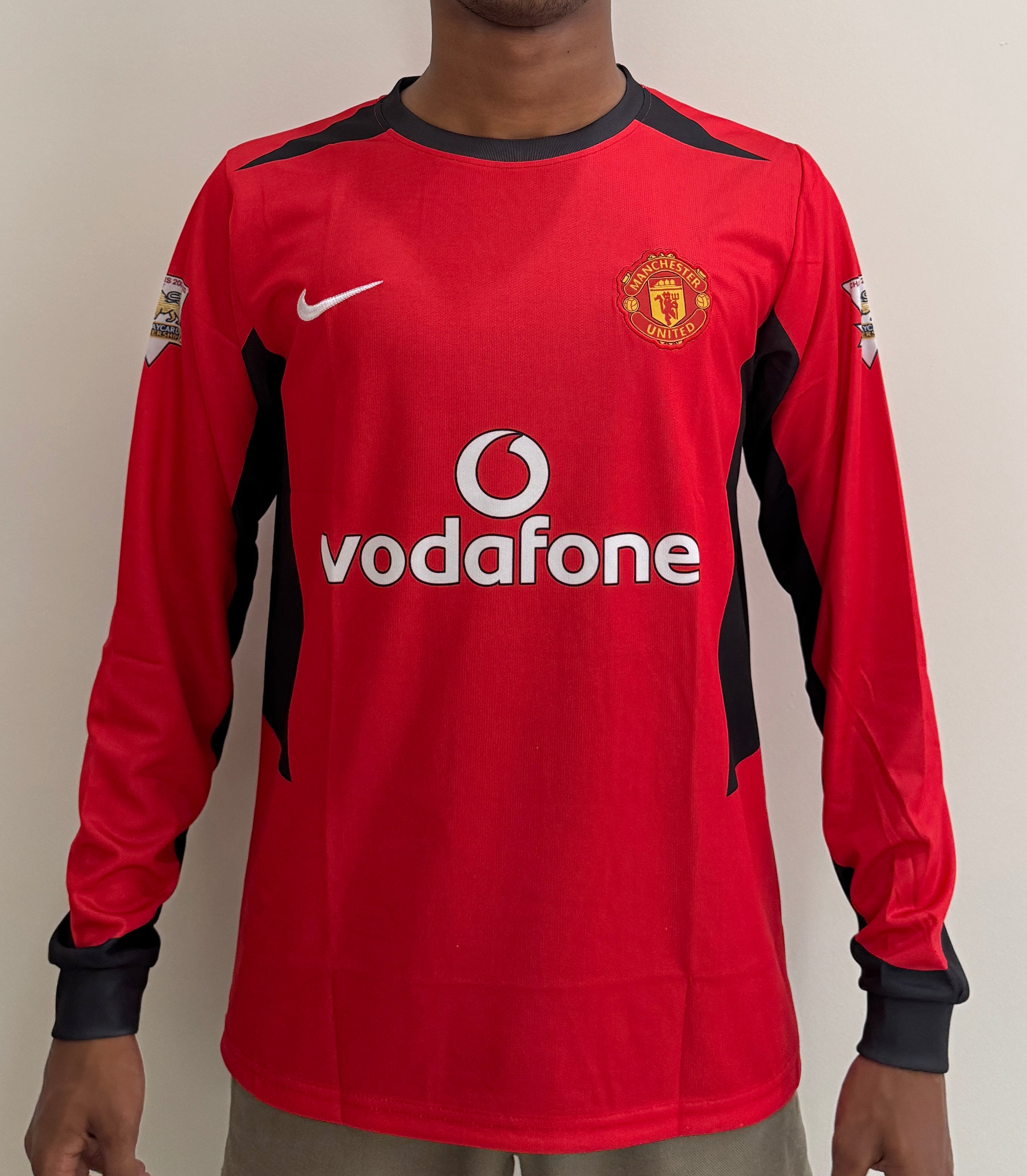 MAN UTD 2003/04 HOME RED  FULL SLEVEE -EMBROIDERY
