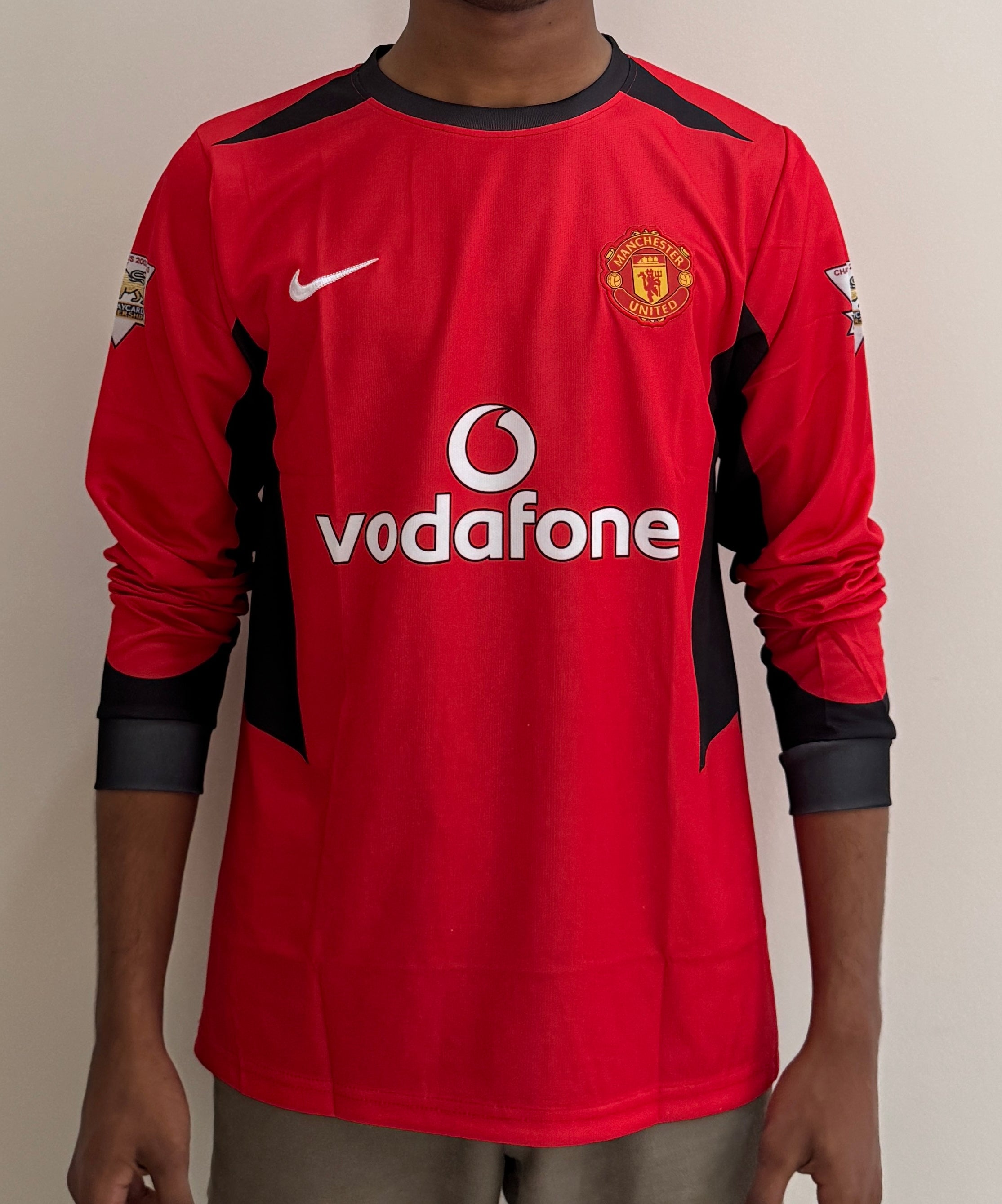MAN UTD 2003/04 HOME RED  FULL SLEVEE -EMBROIDERY