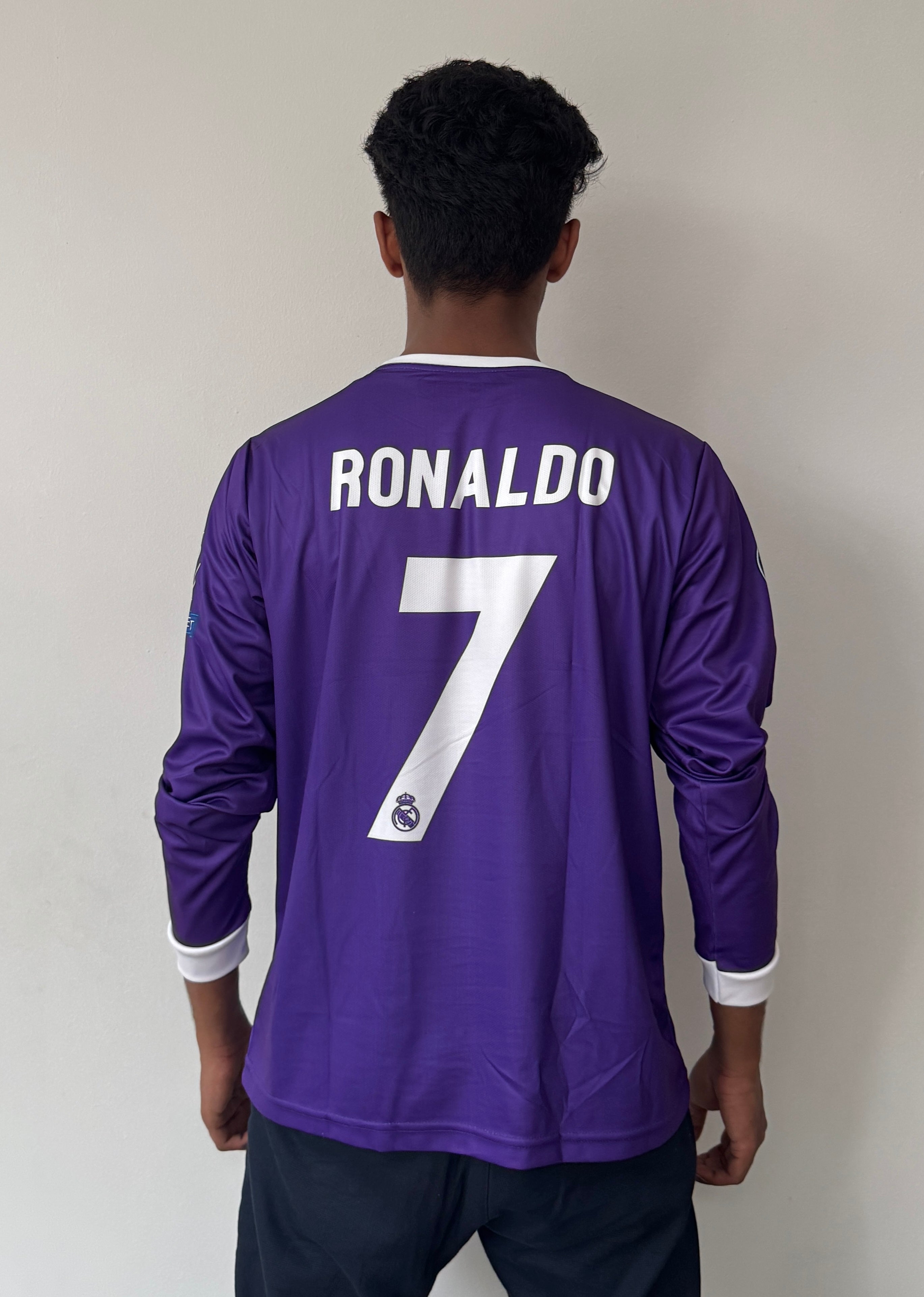Real Madrid 2017-VIOLET-Ronaldo #7 UCL final jersey-EMBROIDERY