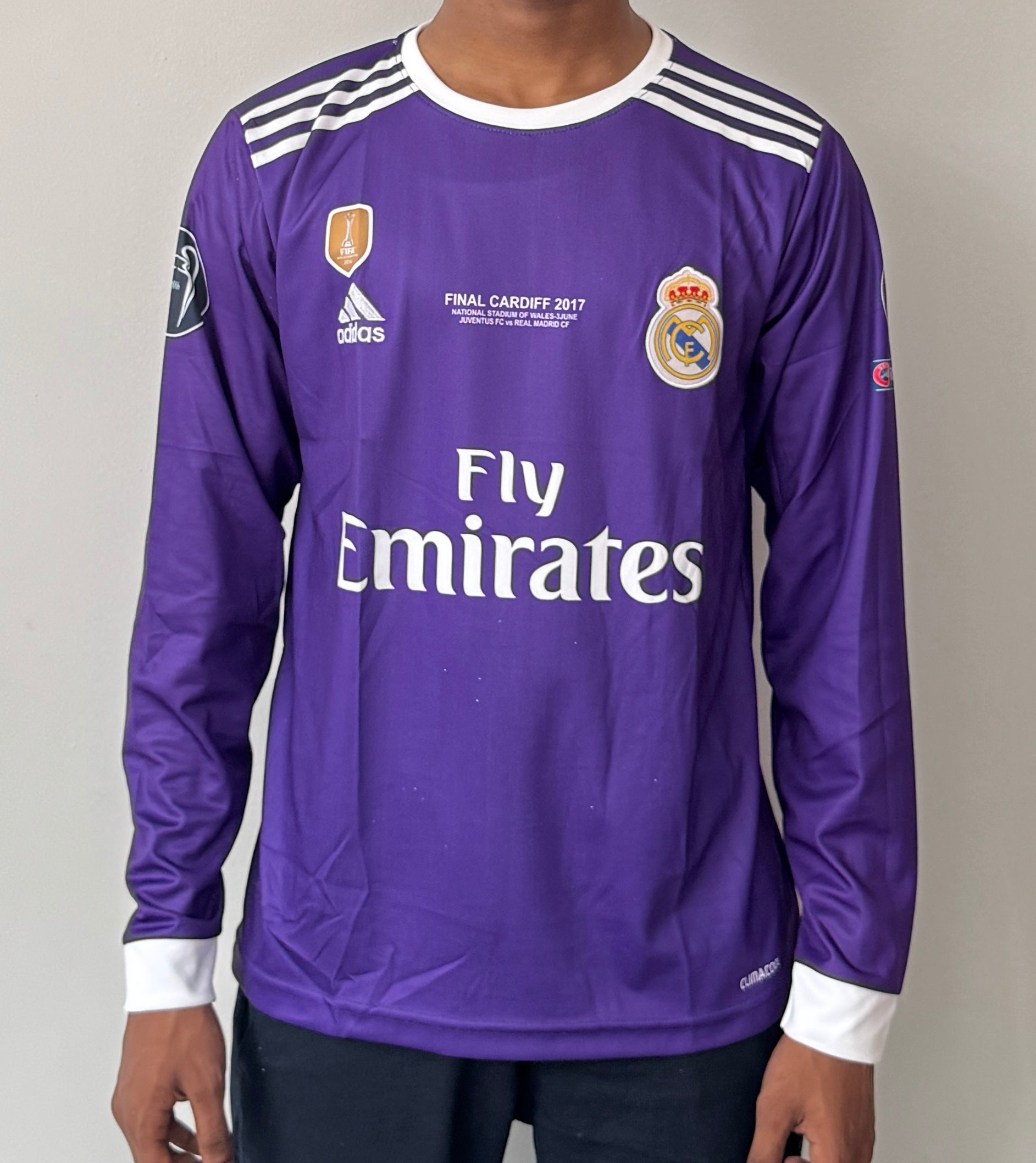 Real Madrid 2017-VIOLET-Ronaldo #7 UCL final jersey-EMBROIDERY