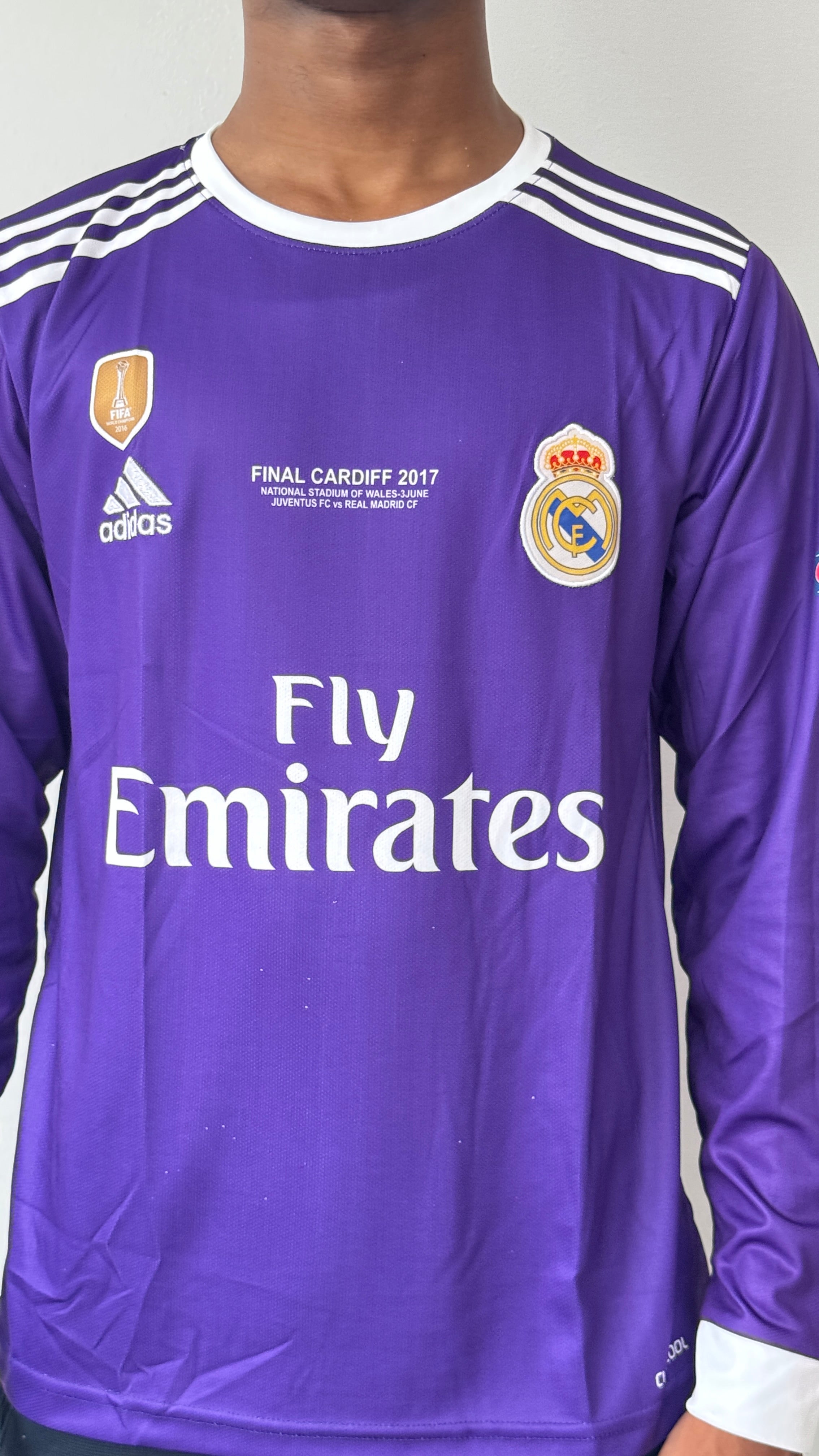 Real Madrid 2017-VIOLET-Ronaldo #7 UCL final jersey-EMBROIDERY