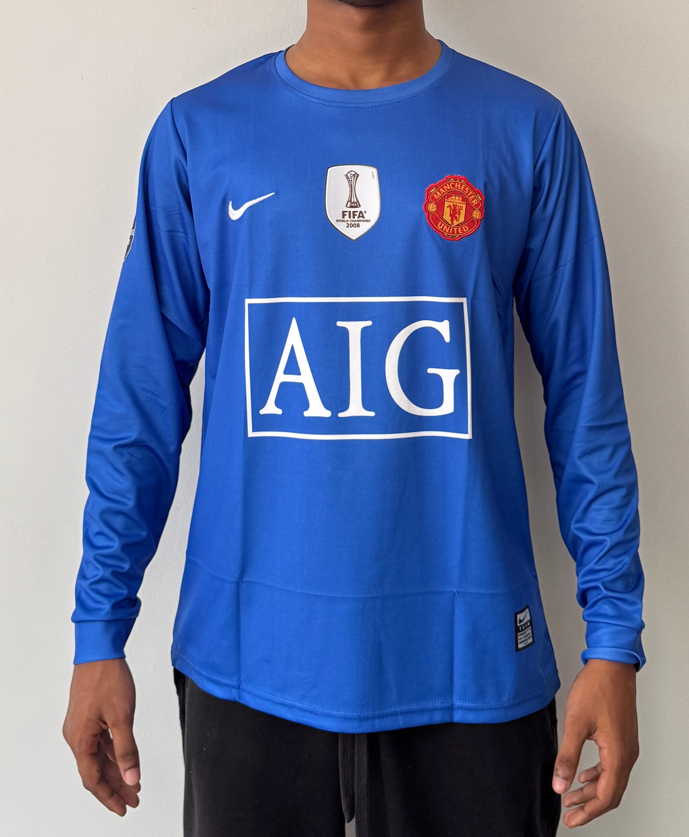 MAN UTD 2008 THIRD KIT BLUE CR7-EMBROIDERY LOGO