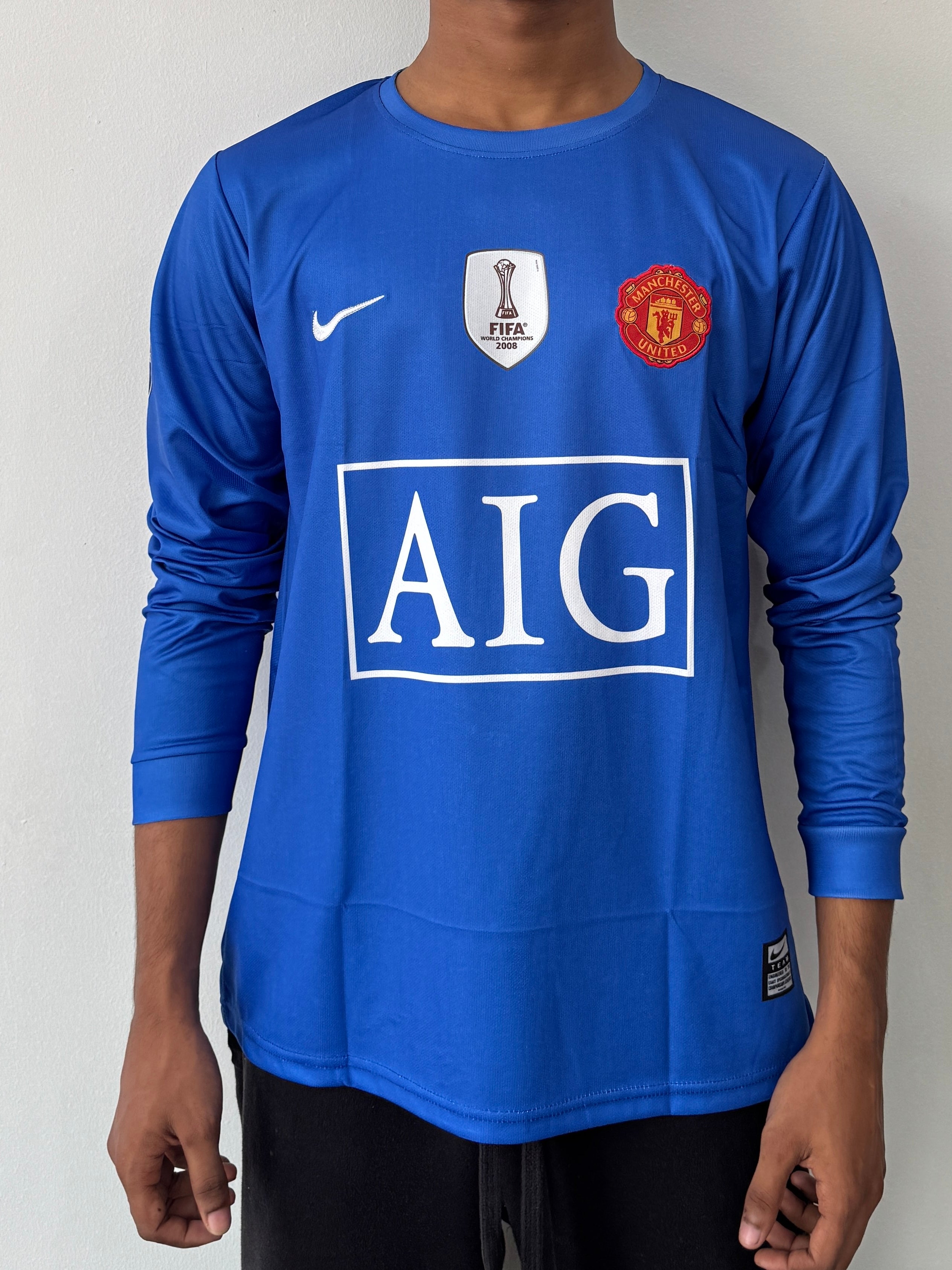 MAN UTD 2008 THIRD KIT BLUE CR7-EMBROIDERY LOGO