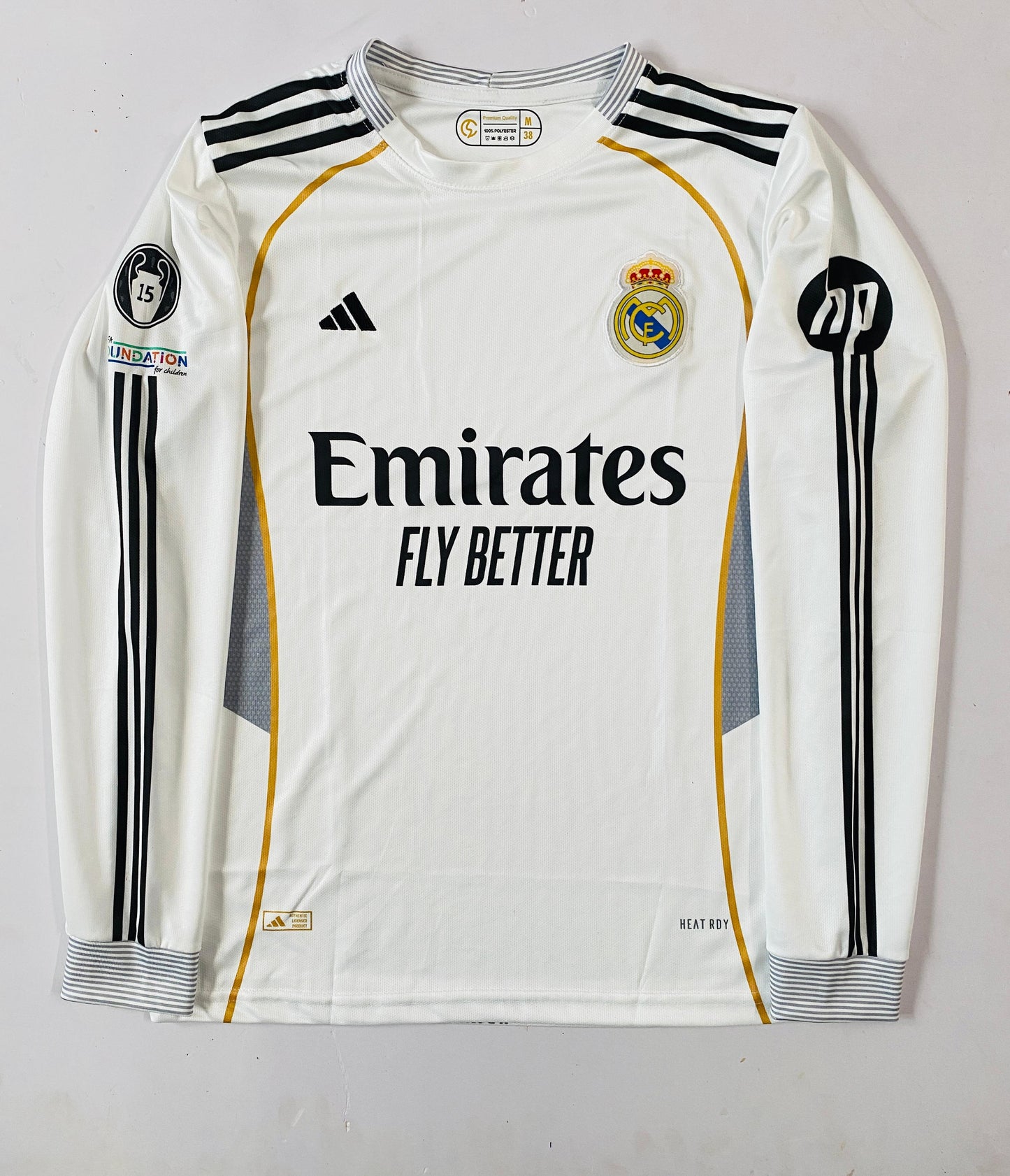 REAL MADRID 2025/26 HOME -FULL SLEVEE EMBROIDERY