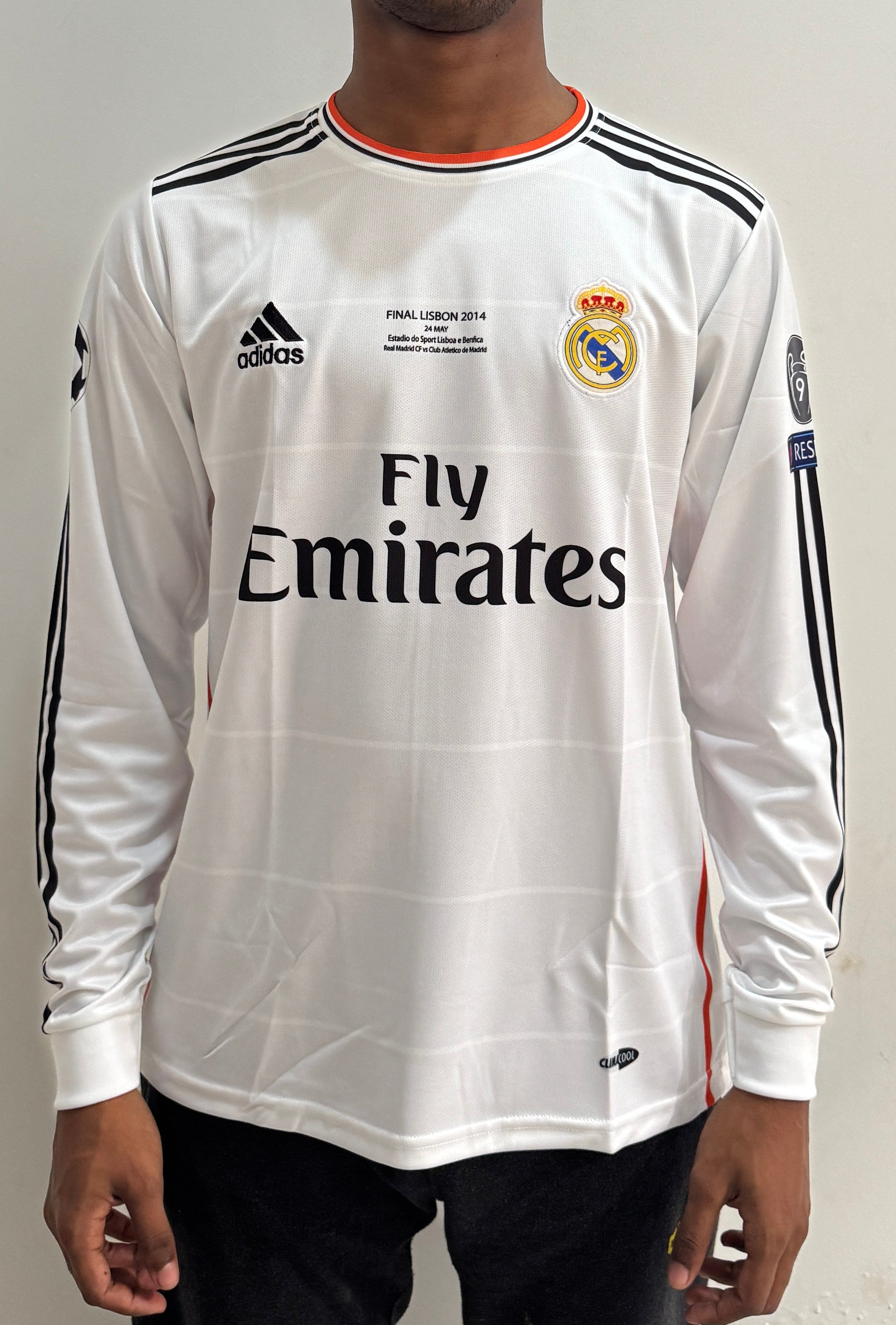 REAL MADRID 2013/14  HOME FULL SLEEVE -EMBORIDERY
