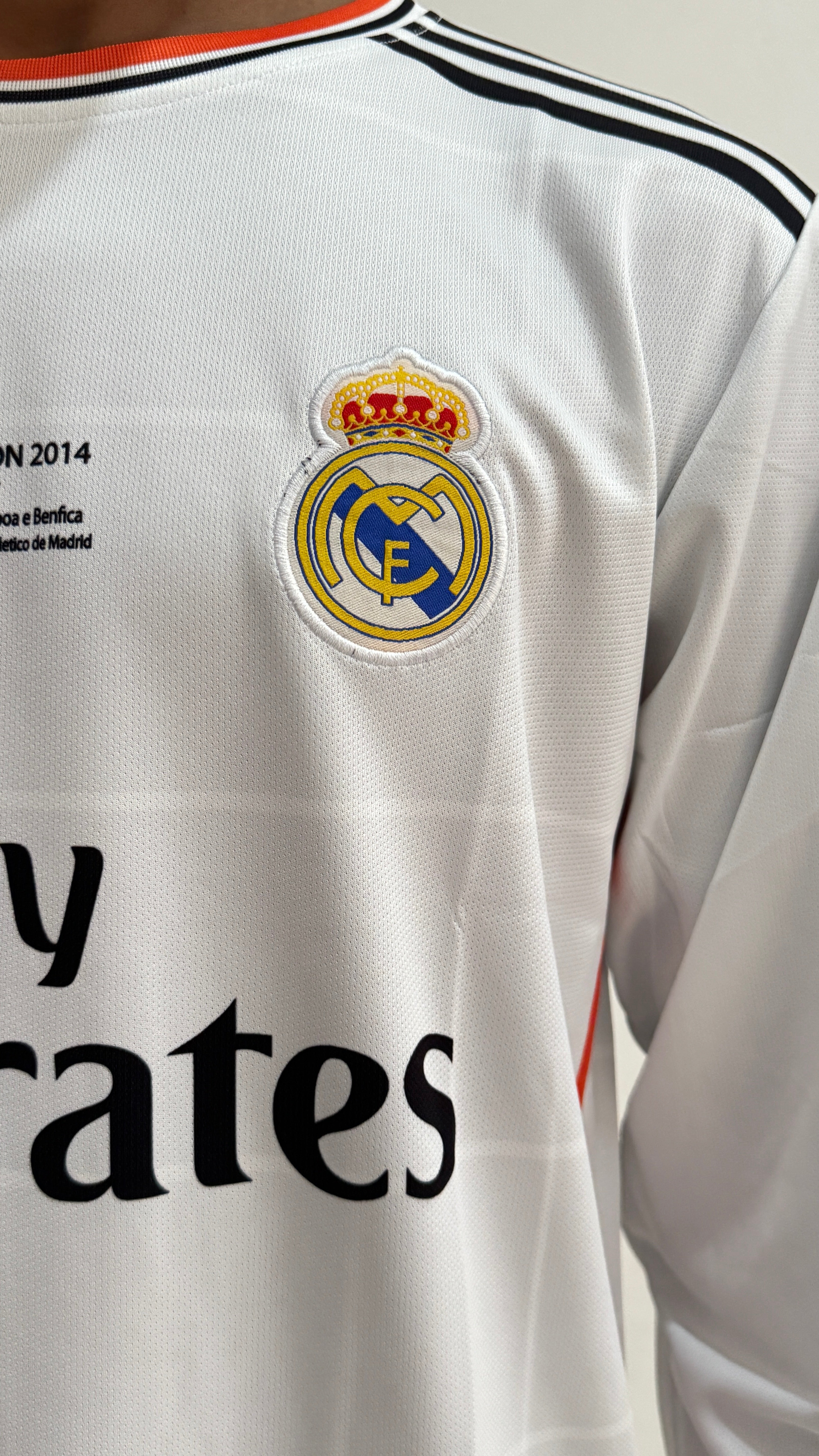 REAL MADRID 2013/14  HOME FULL SLEEVE -EMBORIDERY