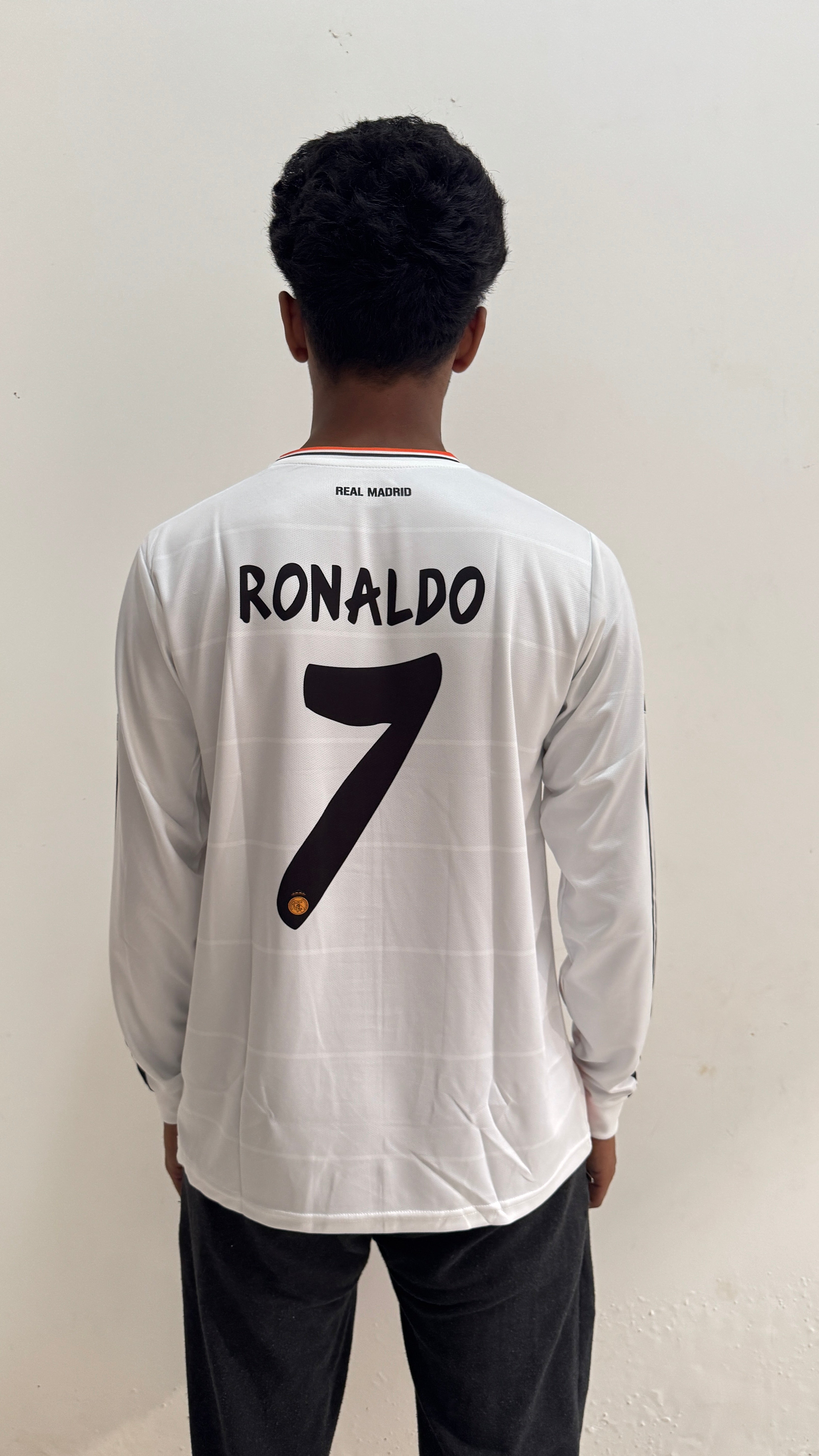 REAL MADRID 2013/14  HOME FULL SLEEVE -EMBORIDERY