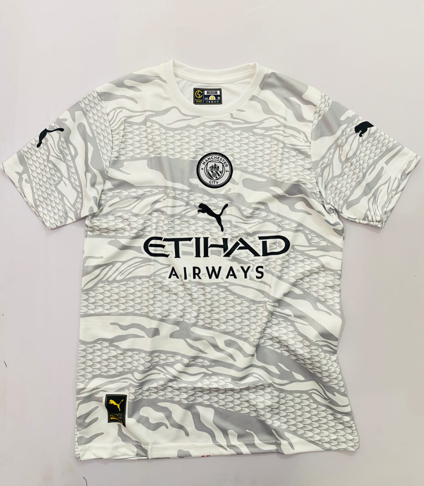 Manchester City Year of the Dragon jersey-Embroidery