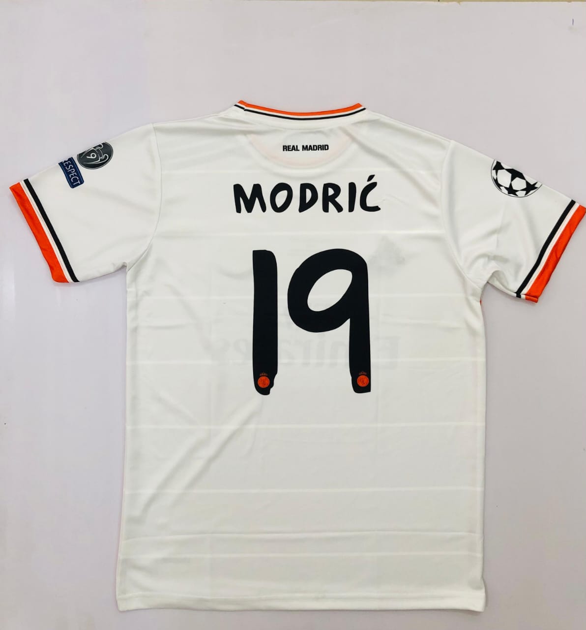 REAL MADRID 2013/14 HOME Half slevee-EMBROIDERY