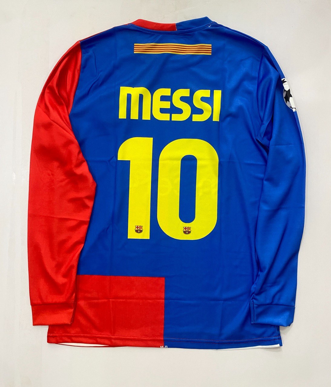 Glory Days of a GOAT –FCB 2008/09 Messi Home Full Sleeve Jersey- EMBROIDERY