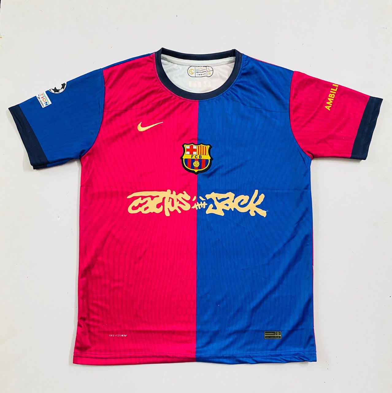 FCB x travis scott 2024/25 HOME HALF SLEVEE -EMBROIDERY