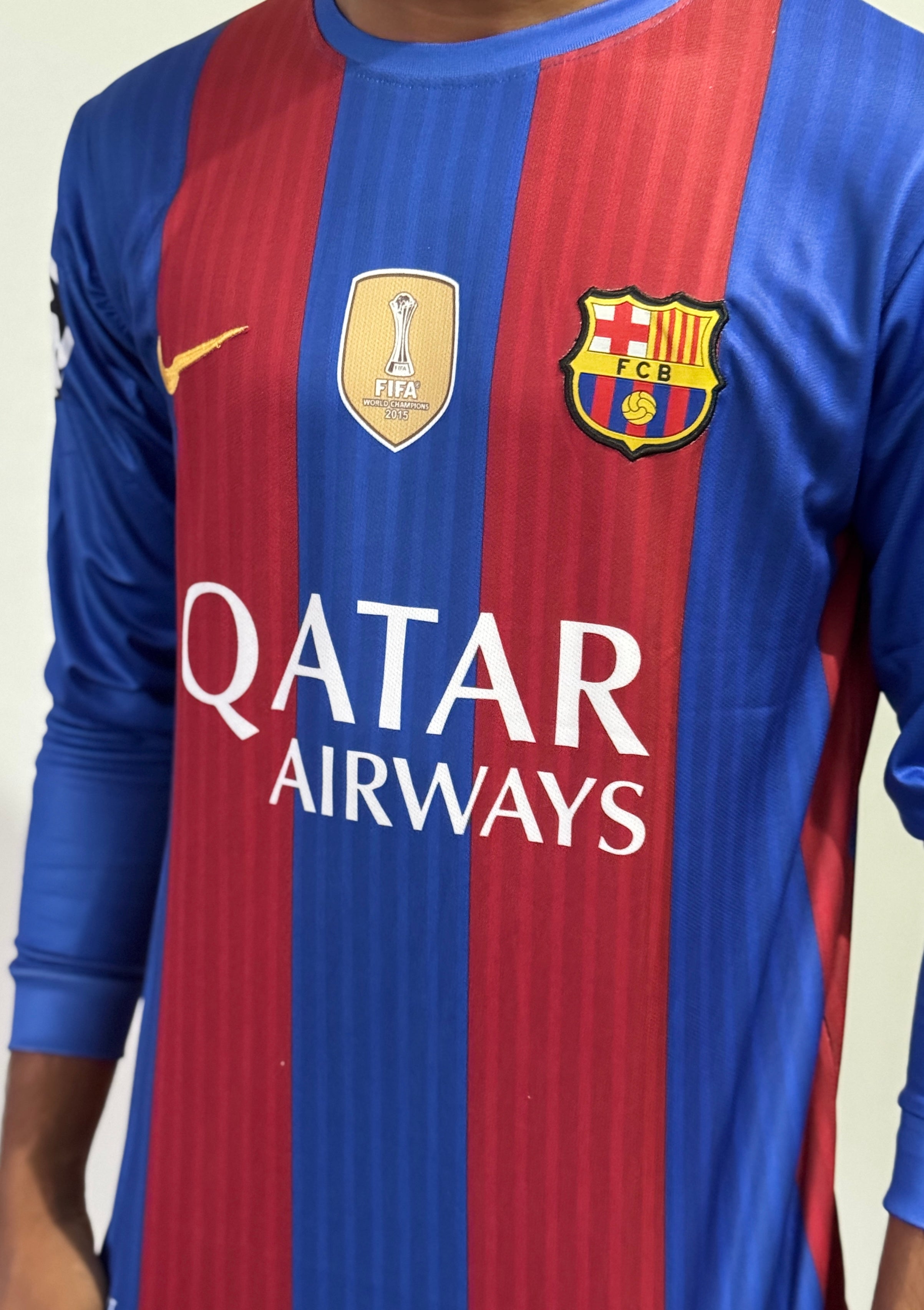 FC BARCELONA 2016/17 HOME FULL SLEVEE  -EMBROIDERY