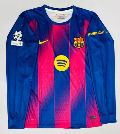 FC BARCELONA 25/26 HOME FULL SLEEVE-EMBROIDERY