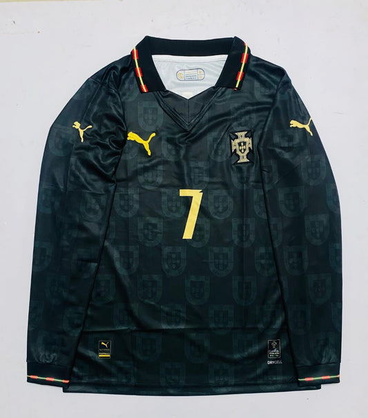 PORTUGAL 2026 AWAY PANTHER - POLO FULL SLEEVE  CR7 EMBROIDERY