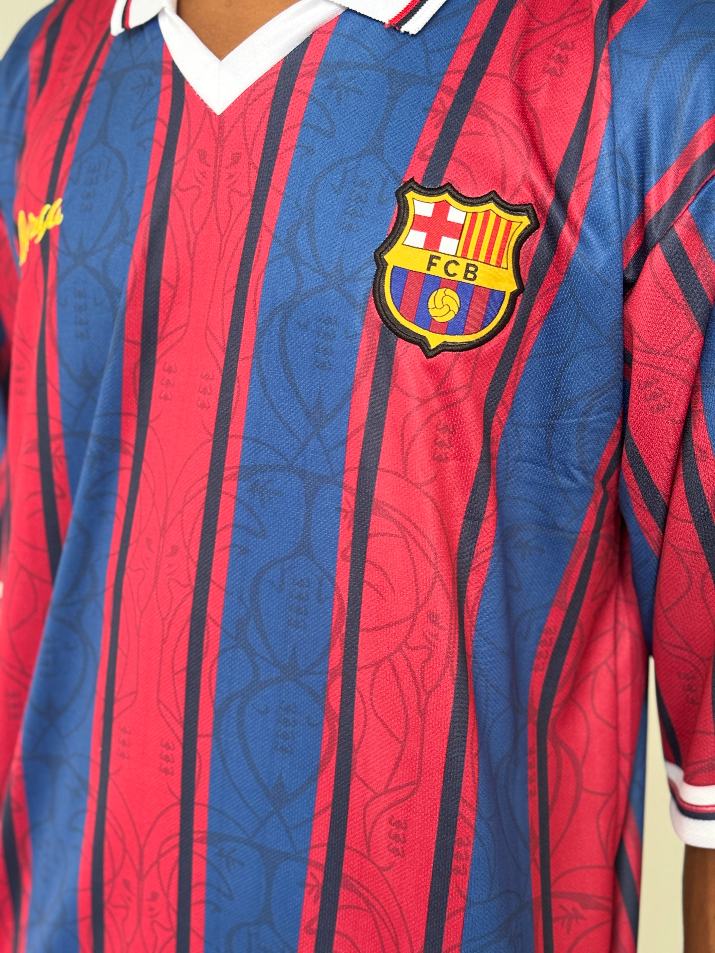 FC BARCELONA COLLAR CRUYFF FIVE SLEVEE - Embroidery