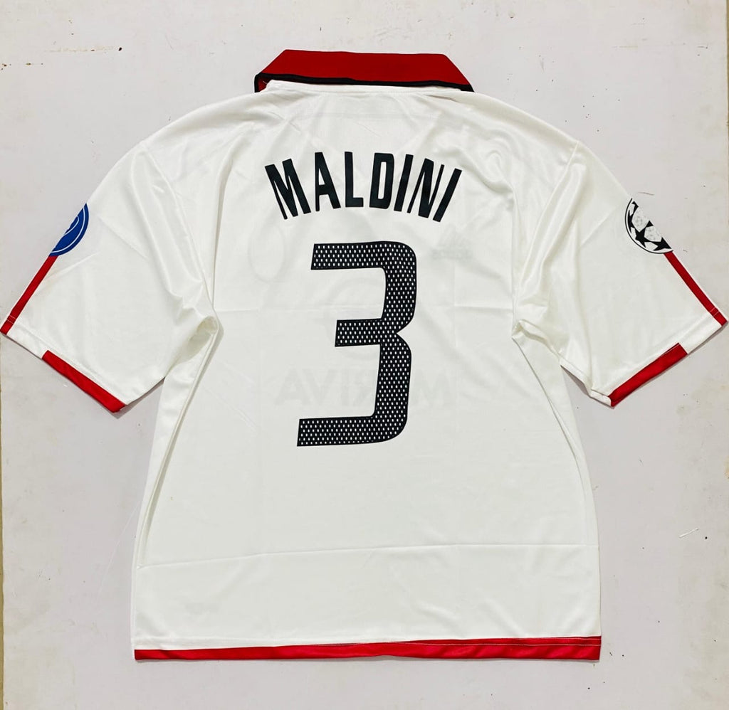 AC MILAN 2003/04  AWAY MERIVA  POLO FIVE SLEVEE -EMBROIDERY