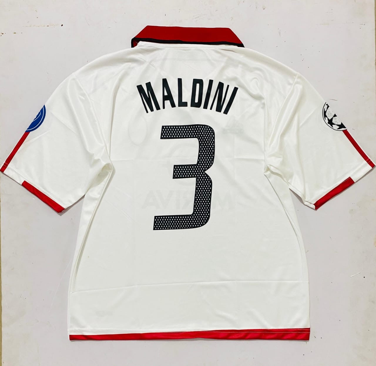 AC MILAN 2003/04  AWAY MERIVA  POLO FIVE SLEVEE -EMBROIDERY