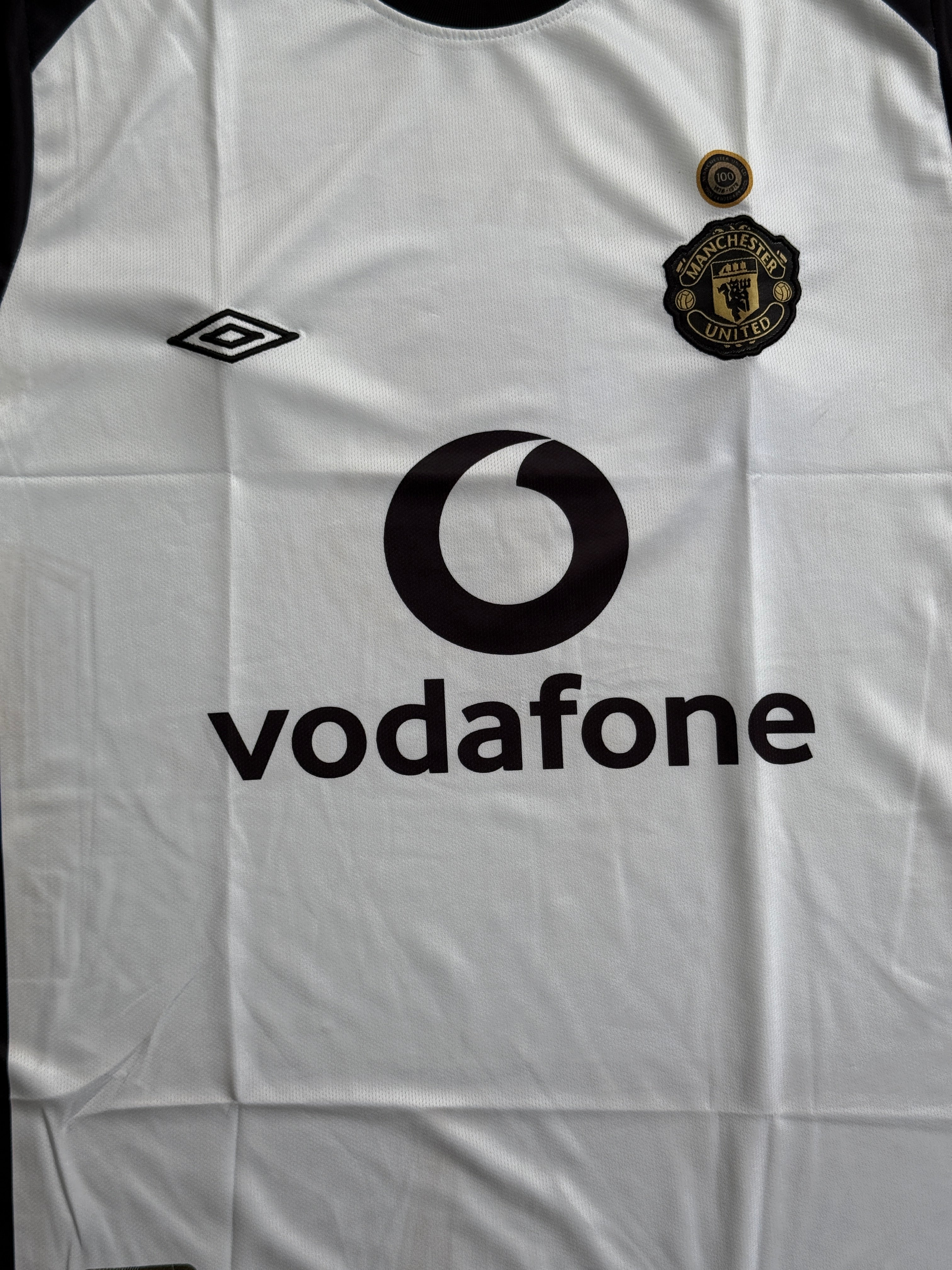 MAN UTD 2001 AWAY HALF SLEVEE BECKHAM - EMBROIDERY