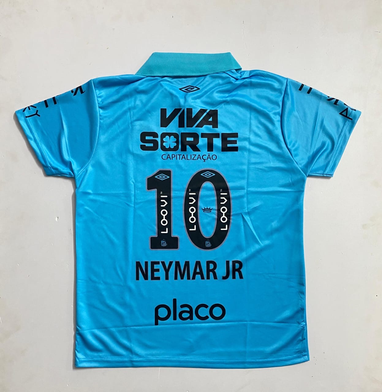 FC SANTOS 25/26 THIRD KIT POLO BLUE -EMBROIDERY