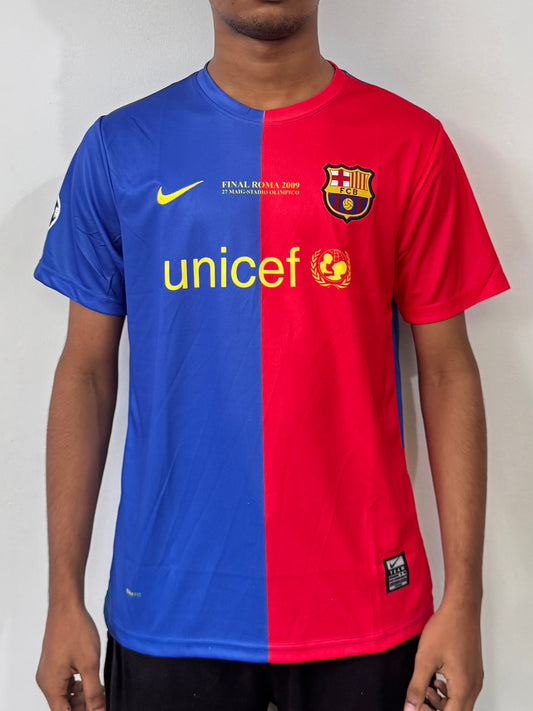 FC BARCELONA 2008/09 HOME HALF SLEEVE JERSEY-EMBROIDERY