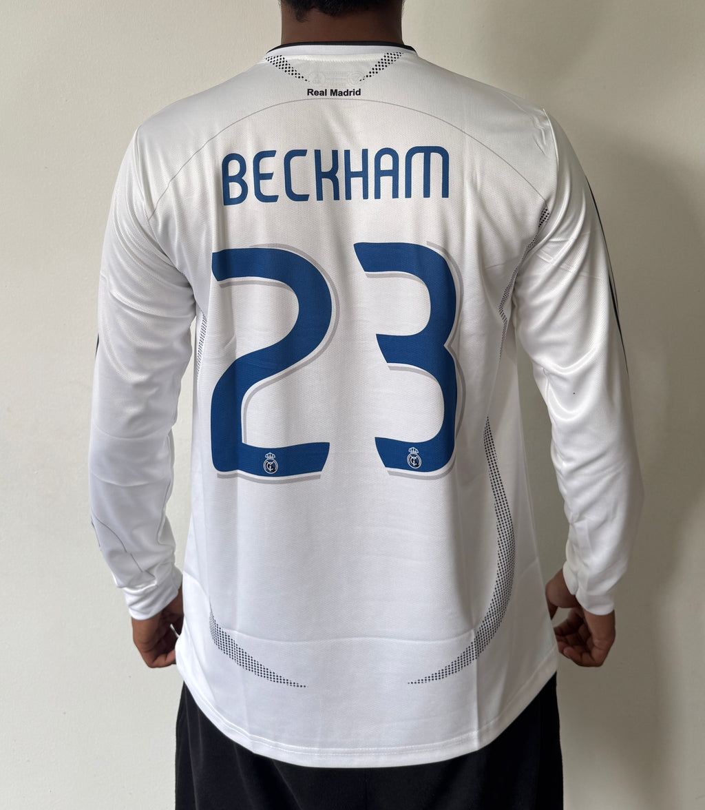 REAL MADRID 2006/7 HOME FULL BENQ SLEEVE -EMBROIDERY