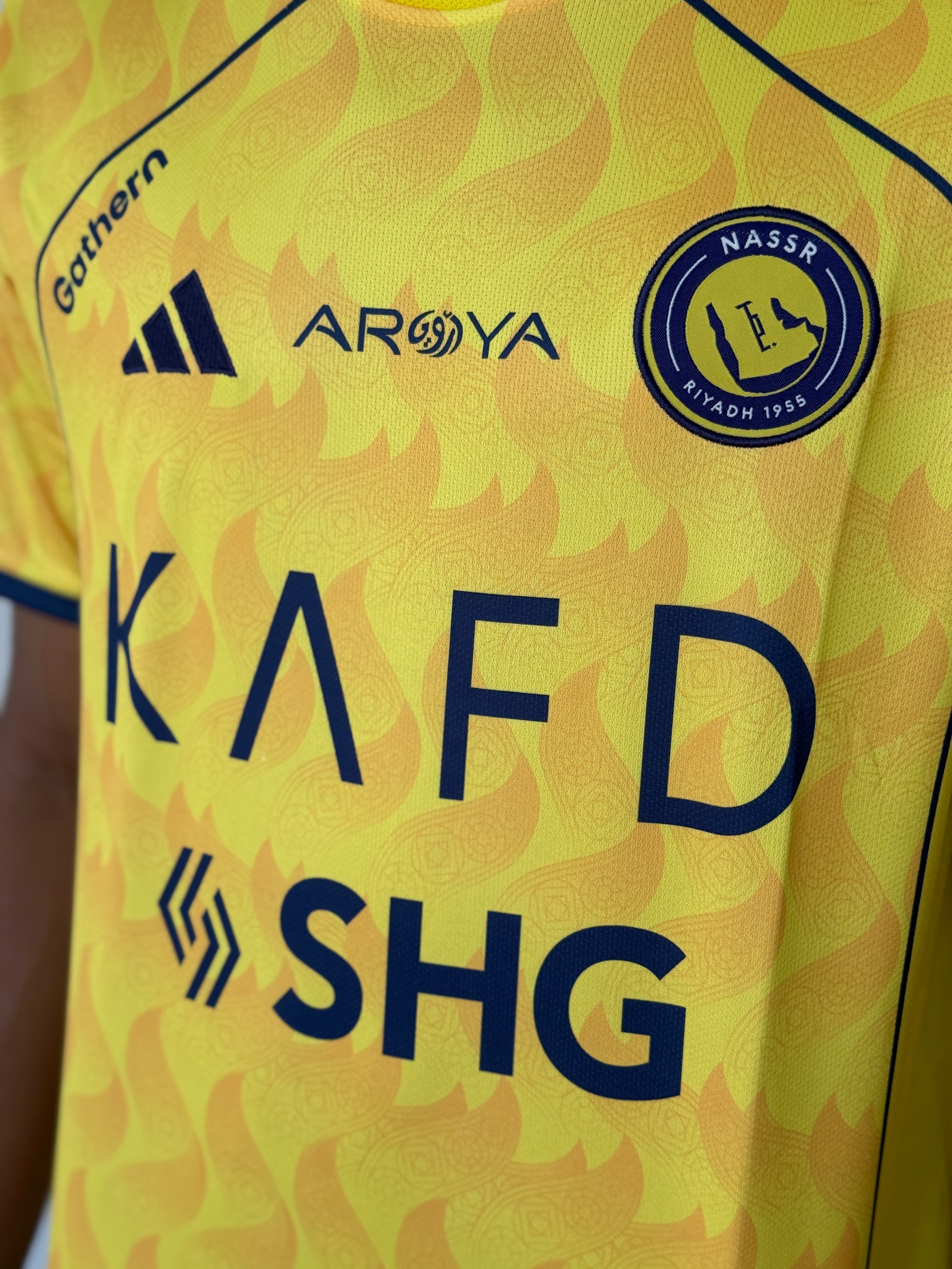 AL NASSAR 25/26 HOME collar CR7 - EMBROIDERY