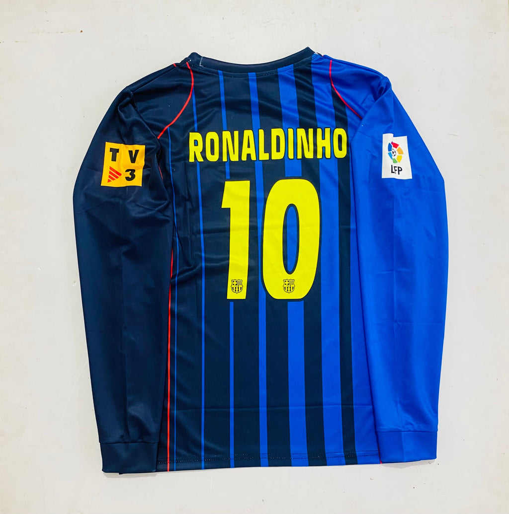 FC BARCELONA 2004/05 AWAY KIT FULL SLEVEE - EMBROIDERY