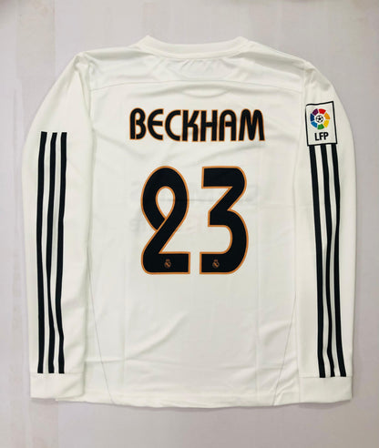 REAL MADRID 2004/05 SEIMENS HOME FULL SLEVEE -EMBROIDERY