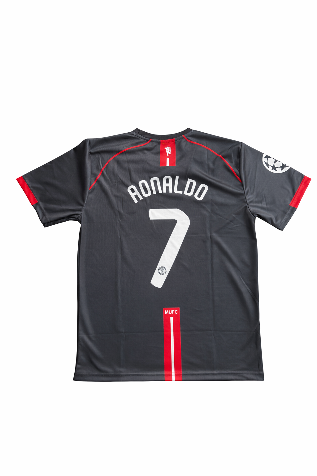 MAN UTD 2007/08 AWAY BLK HALF SLEVEE EMBROIDERY-CR7