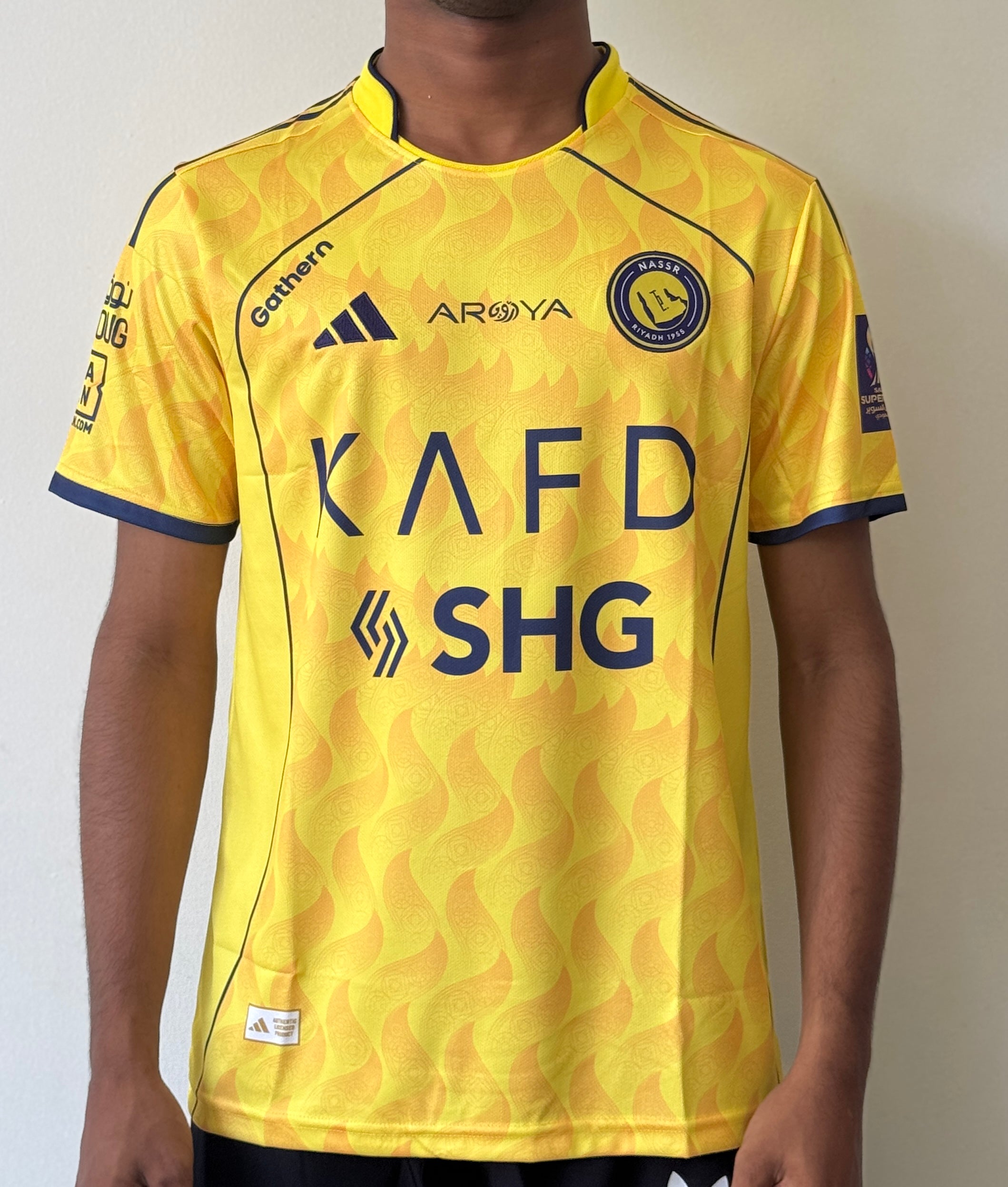 AL NASSAR 25/26 HOME collar CR7 - EMBROIDERY