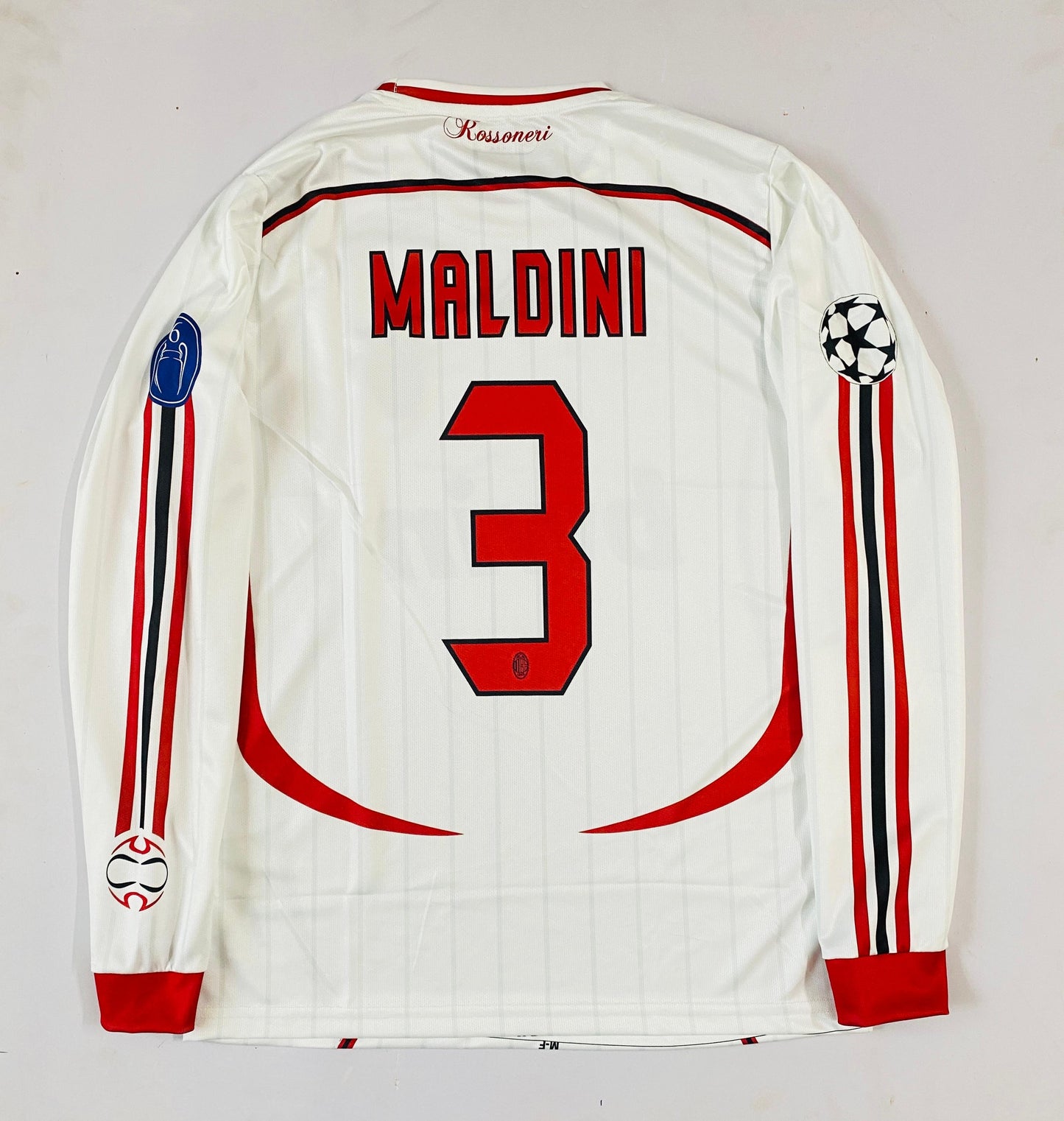 Ac milan 2006 away Full slevee - Embroidery