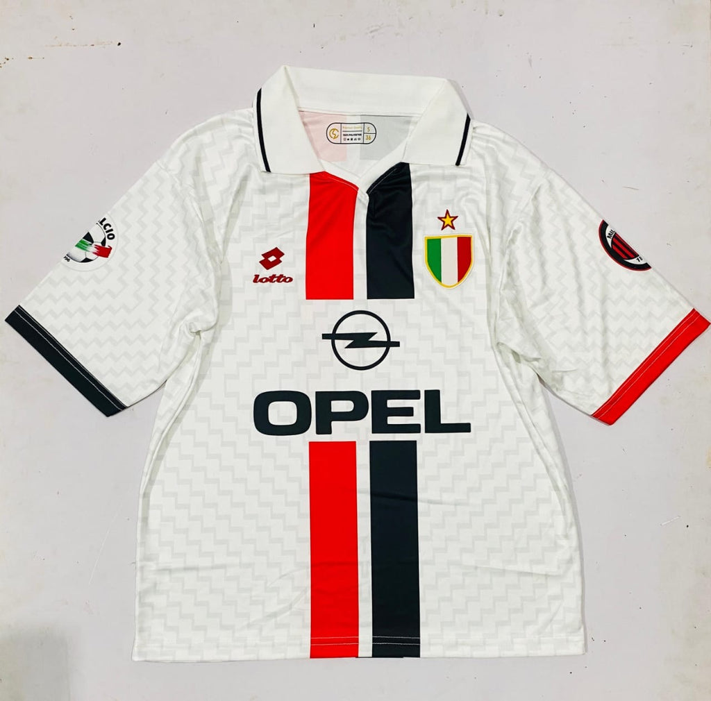 AC MILAN 1996 AWAY OPEL POLO FIVE SLEVEE -EMBROIDERY