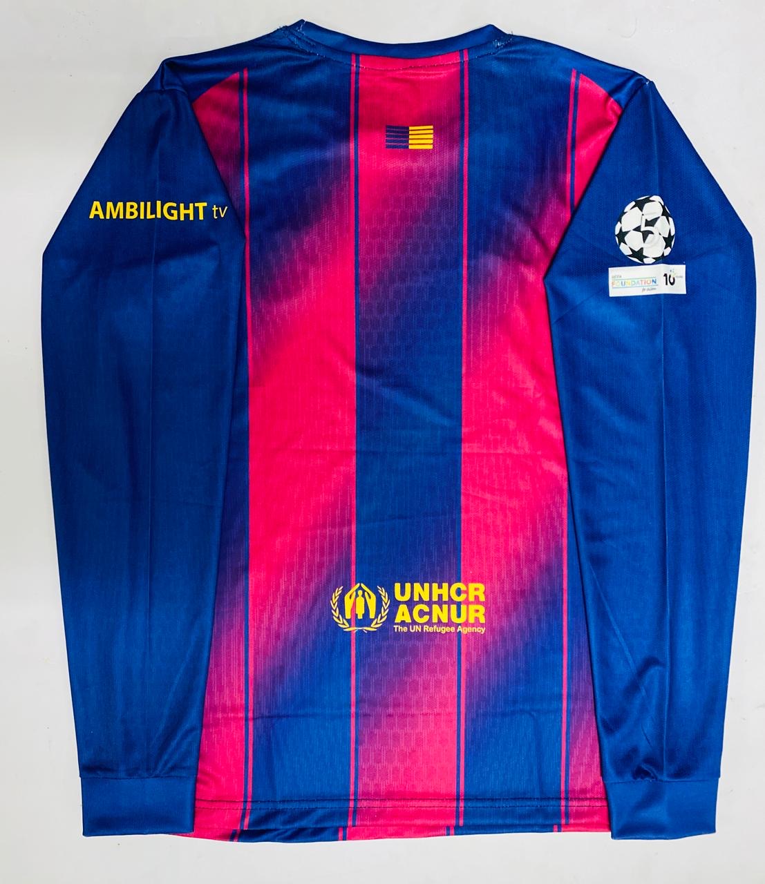 FC BARCELONA 25/26 HOME FULL SLEEVE-EMBROIDERY