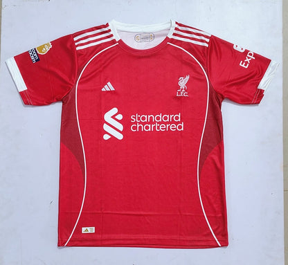 LIVERPOOL FC  25/26 HOME HALF SLEVEE  - EMBROIDERY