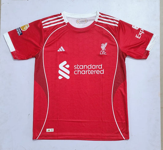LIVERPOOL FC  25/26 HOME HALF SLEVEE  - EMBROIDERY
