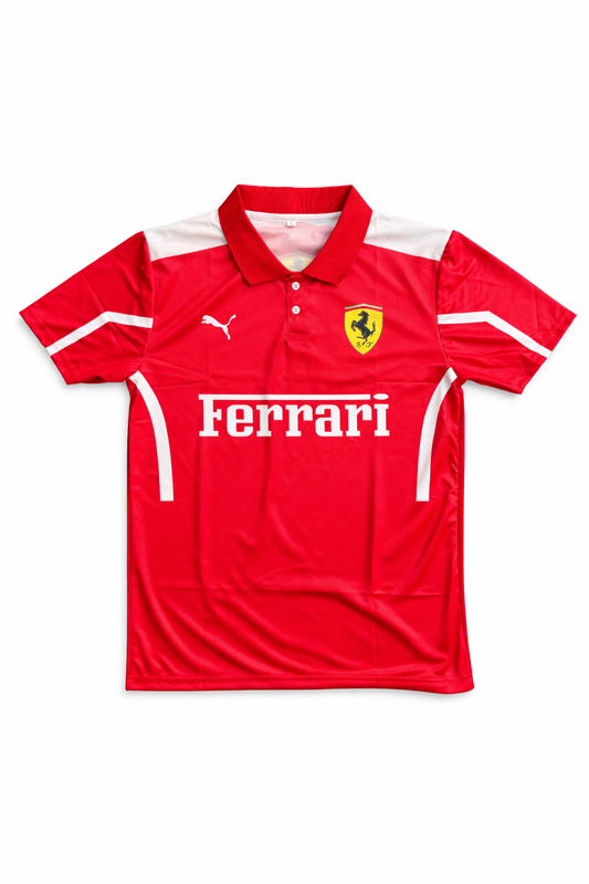 Ferrari Polo Tshirt - Printed
