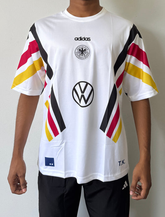 GERMANY BECKENBAUER WHITE FIVE SLEVEE - EMBROIDERY