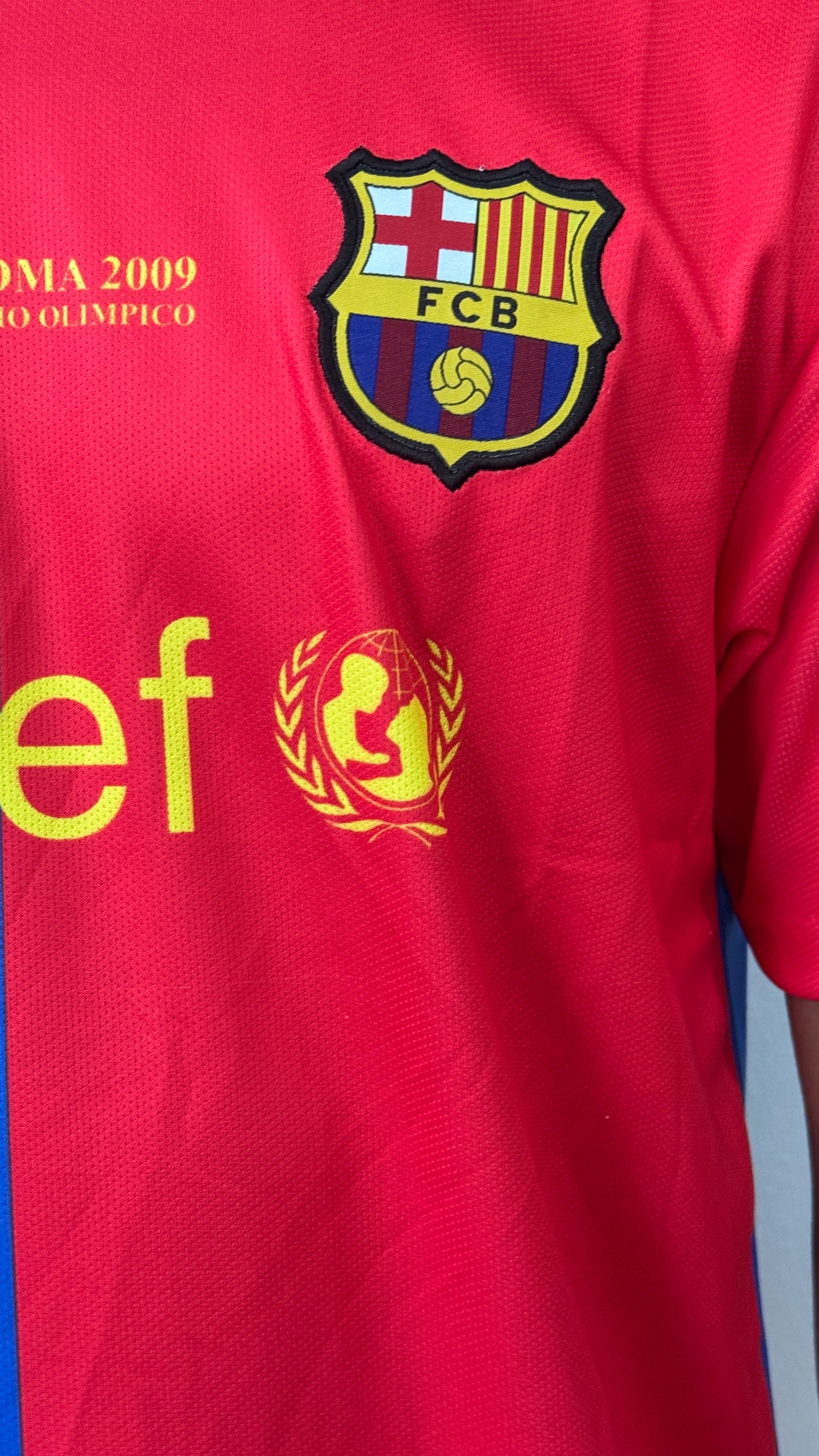 FC BARCELONA 2008/09 HOME HALF SLEEVE JERSEY-EMBROIDERY